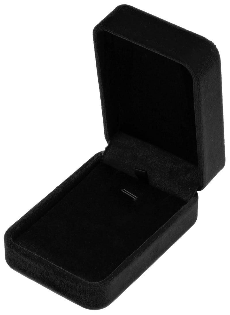 Giftop Classic Velvet Jewelry Gift Box Case for Necklace Pendant (Black) - Image 1